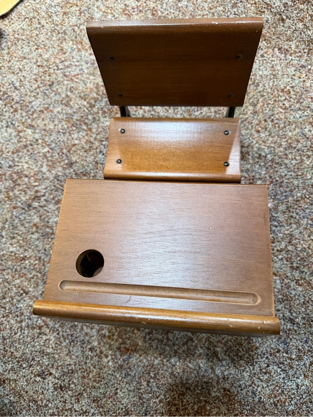 American Girl Vintage Wood & Cast Iron School Desk Chair - Fits 18” Doll